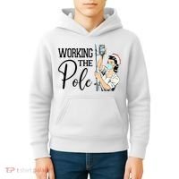Working The Pole Funny ER Nurse Life Emergency Room Nursing Kids Hoodie thumb 4