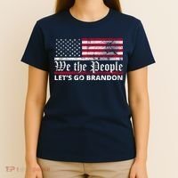 We The People Let's Go Brandon Patriotic T-Shirt thumb 4