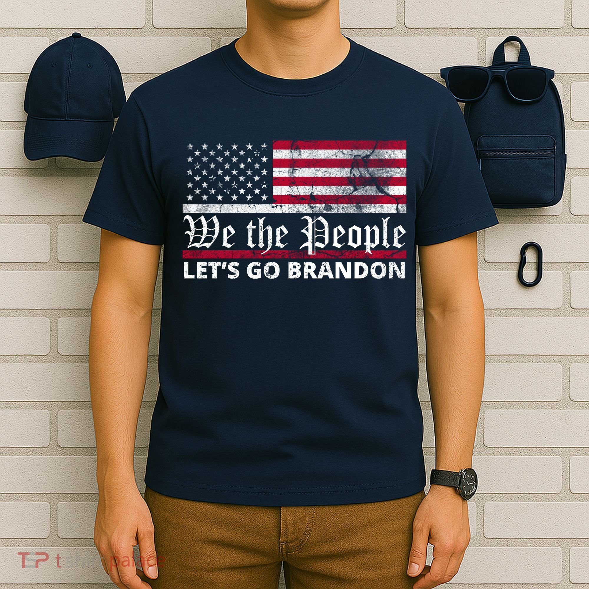 We The People Let's Go Brandon Patriotic T-Shirt