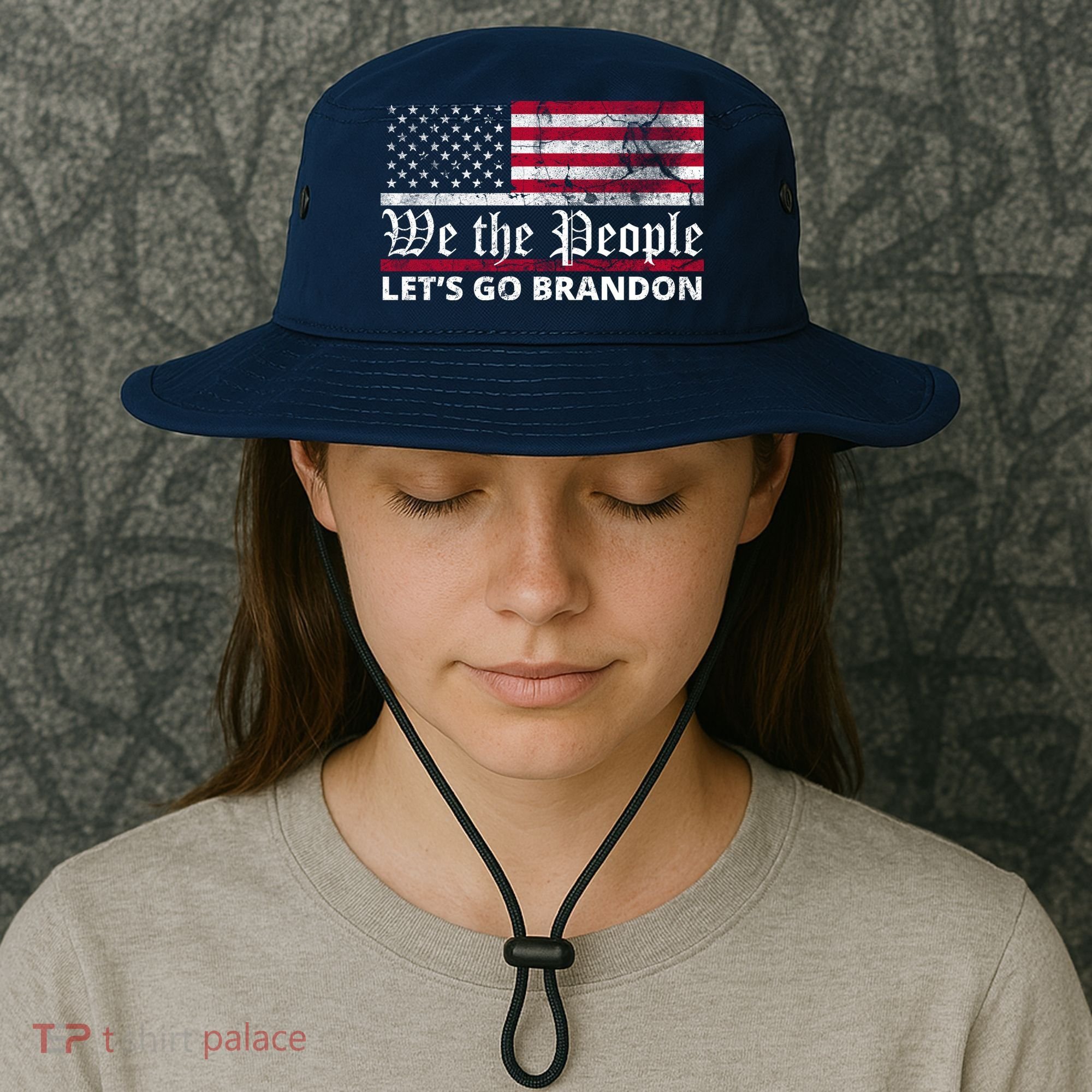 We The People Let's Go Brandon Patriotic Bucket Hat