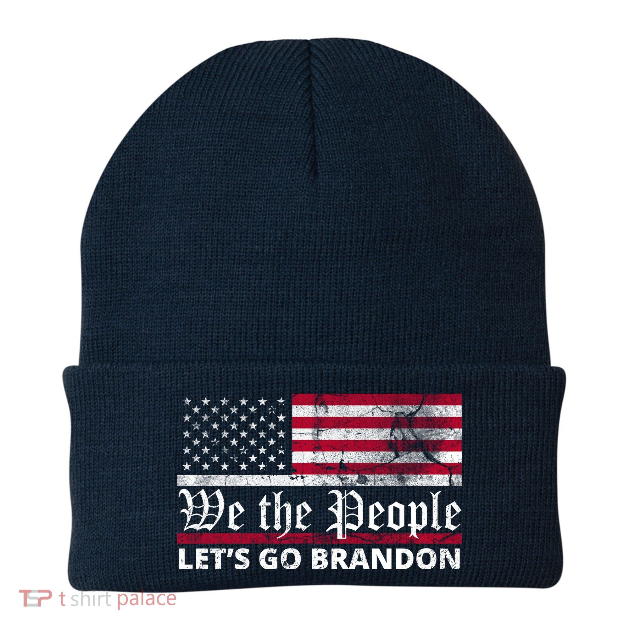 We The People Let's Go Brandon Patriotic Beanie