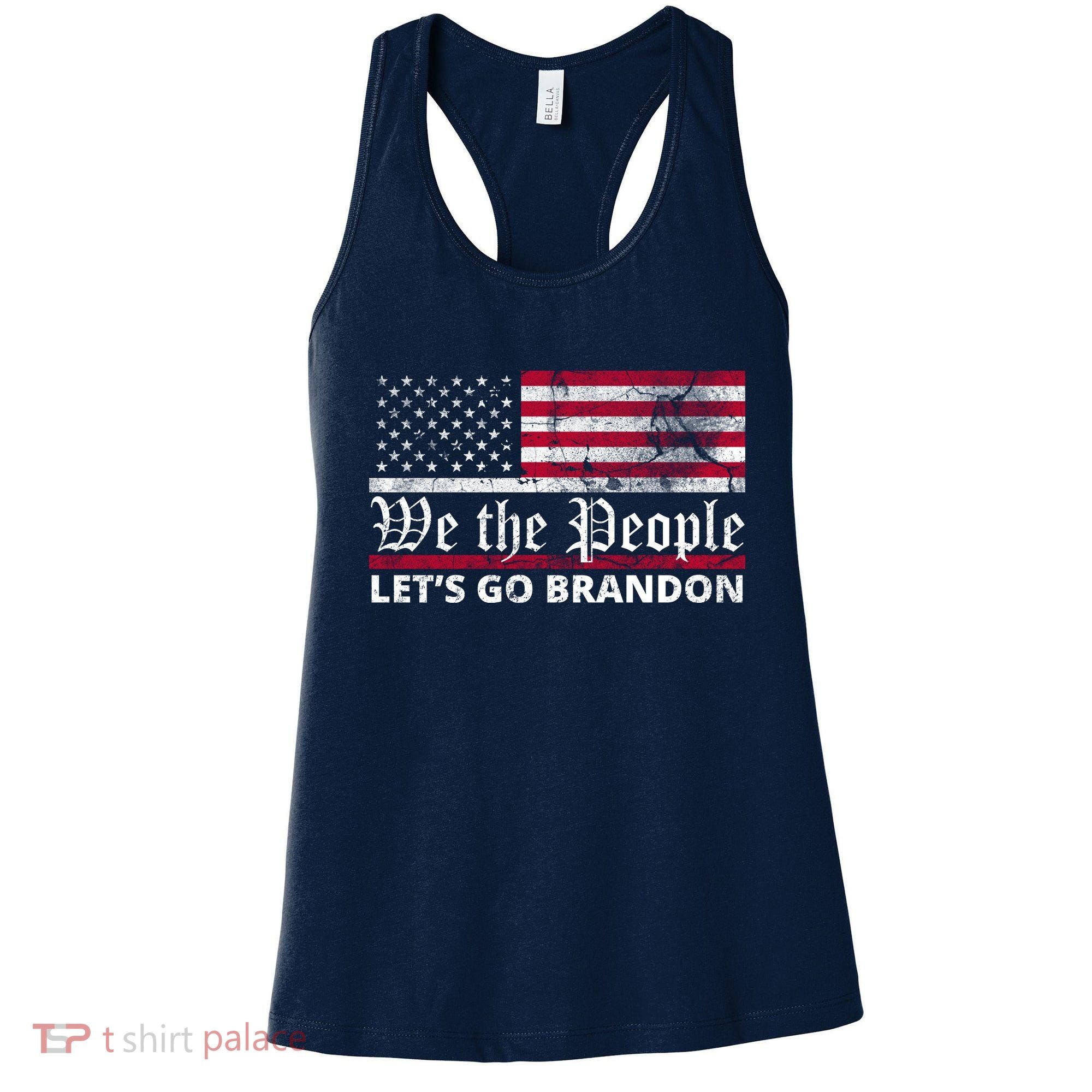 We The People Let's Go Brandon Patriotic Women's Tank Top