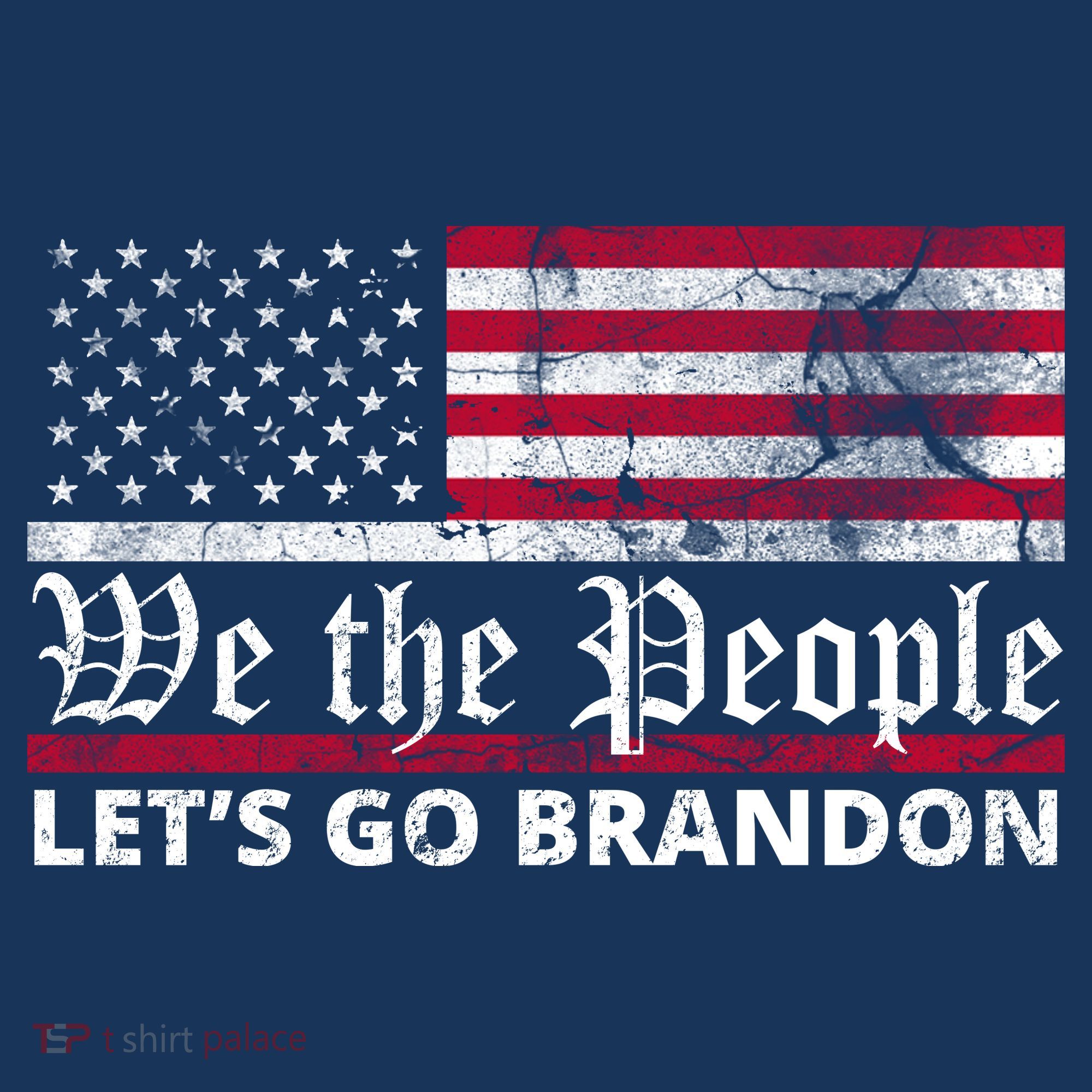 We The People Let's Go Brandon Patriotic Women's Tank Top
