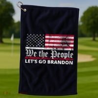 We The People Let's Go Brandon Patriotic Golf Towel thumb 1
