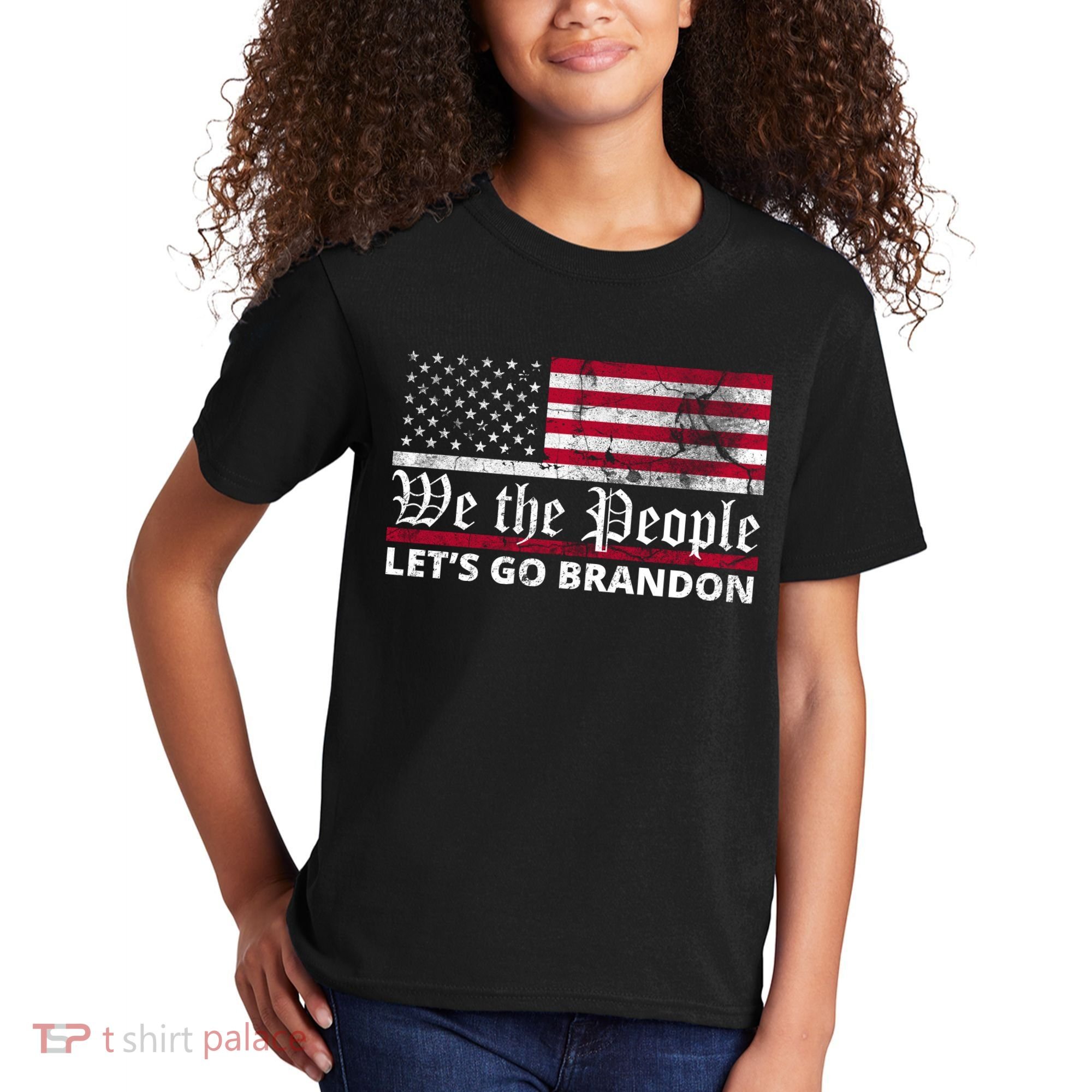 We The People Let's Go Brandon Patriotic Kids T-Shirt