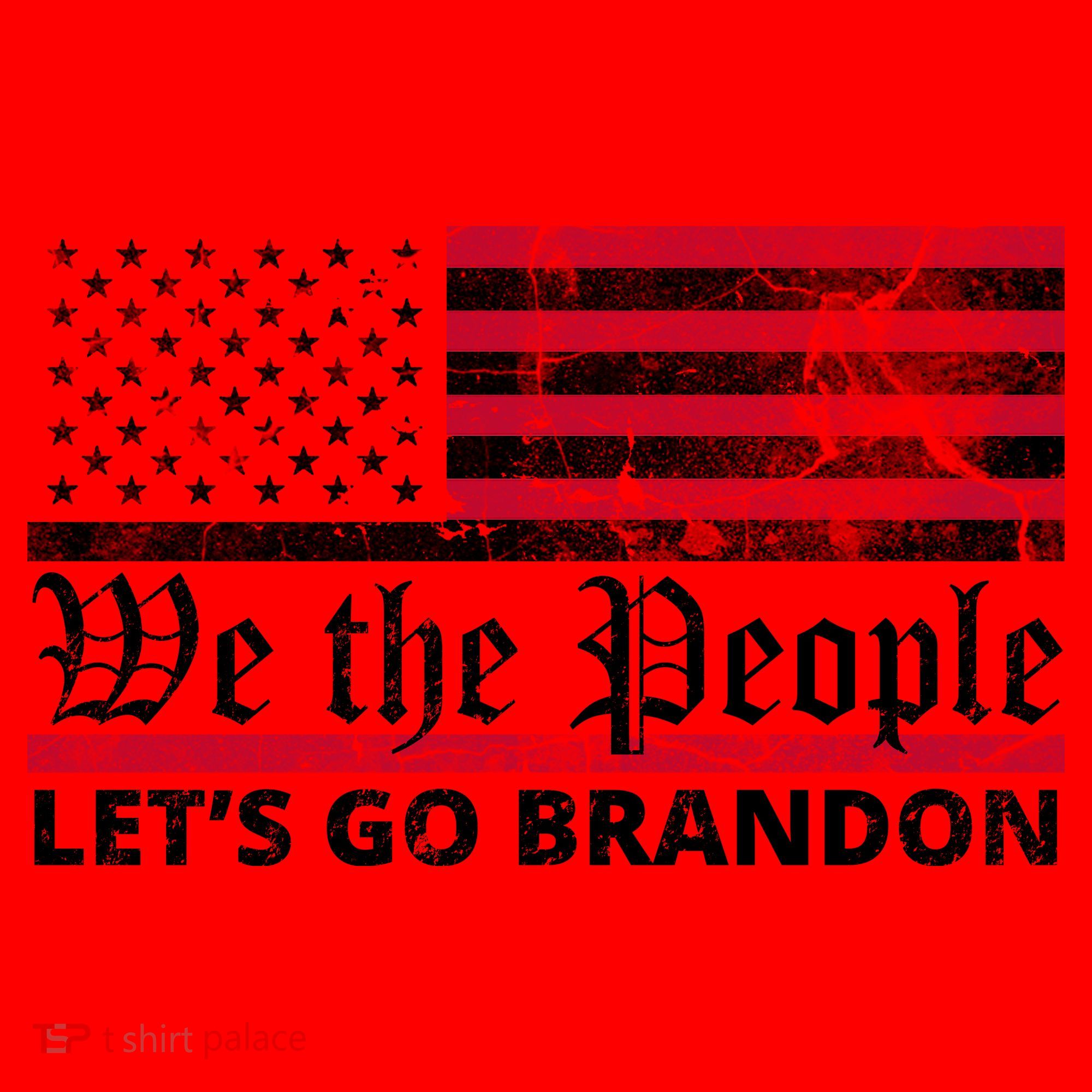We The People Let's Go Brandon Patriotic Santa Hat