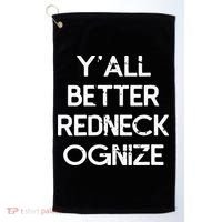 White Trash Party Attire Trailer Trash Redneck Golf Towel thumb 0