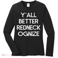 White Trash Party Attire Trailer Trash Redneck Women's Long Sleeve Shirt thumb 0