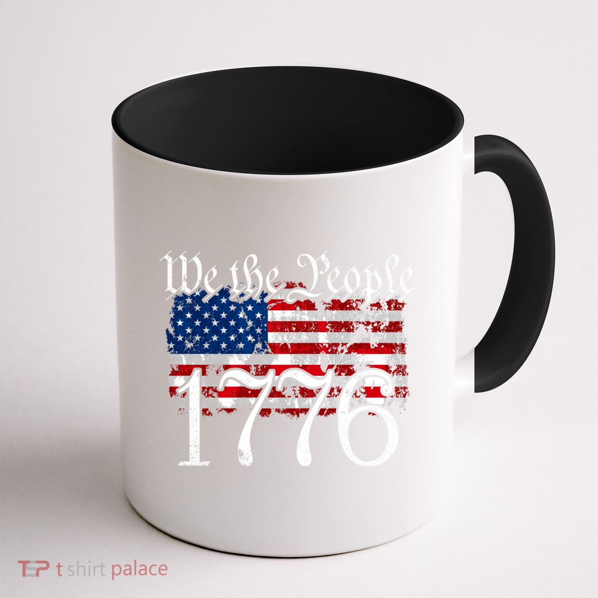We The People 1776 U S Constitution Freedom American Flag Gift Coffee Mug