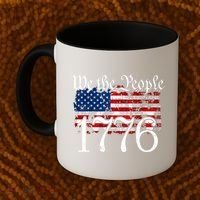 We The People 1776 U S Constitution Freedom American Flag Gift Coffee Mug thumb 2