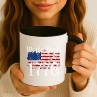 We The People 1776 U S Constitution Freedom American Flag Gift Coffee Mug thumb 3