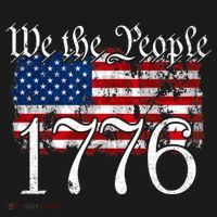 We The People 1776 U S Constitution Freedom American Flag Gift Women's Hoodie thumb 2