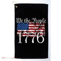 We The People 1776 U S Constitution Freedom American Flag Gift Golf Towel thumb 0