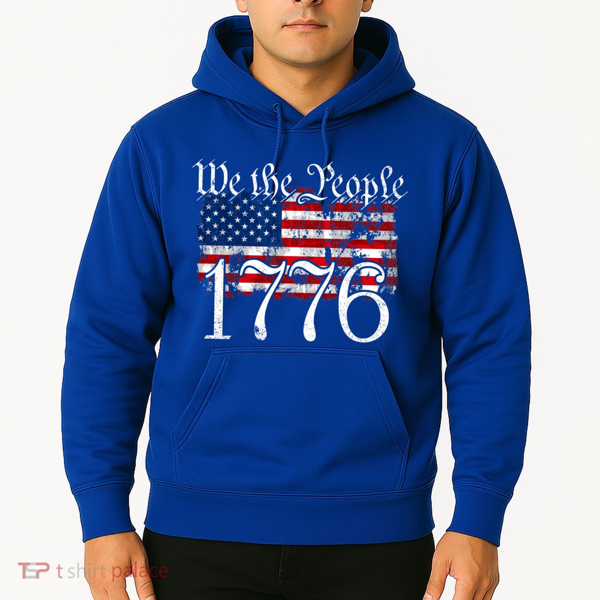 We The People 1776 U S Constitution Freedom American Flag Gift Hoodie