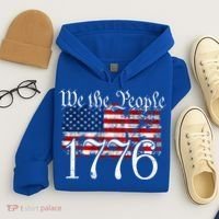 We The People 1776 U S Constitution Freedom American Flag Gift Hoodie thumb 4