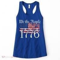 We The People 1776 U S Constitution Freedom American Flag Gift Women's Tank Top thumb 0