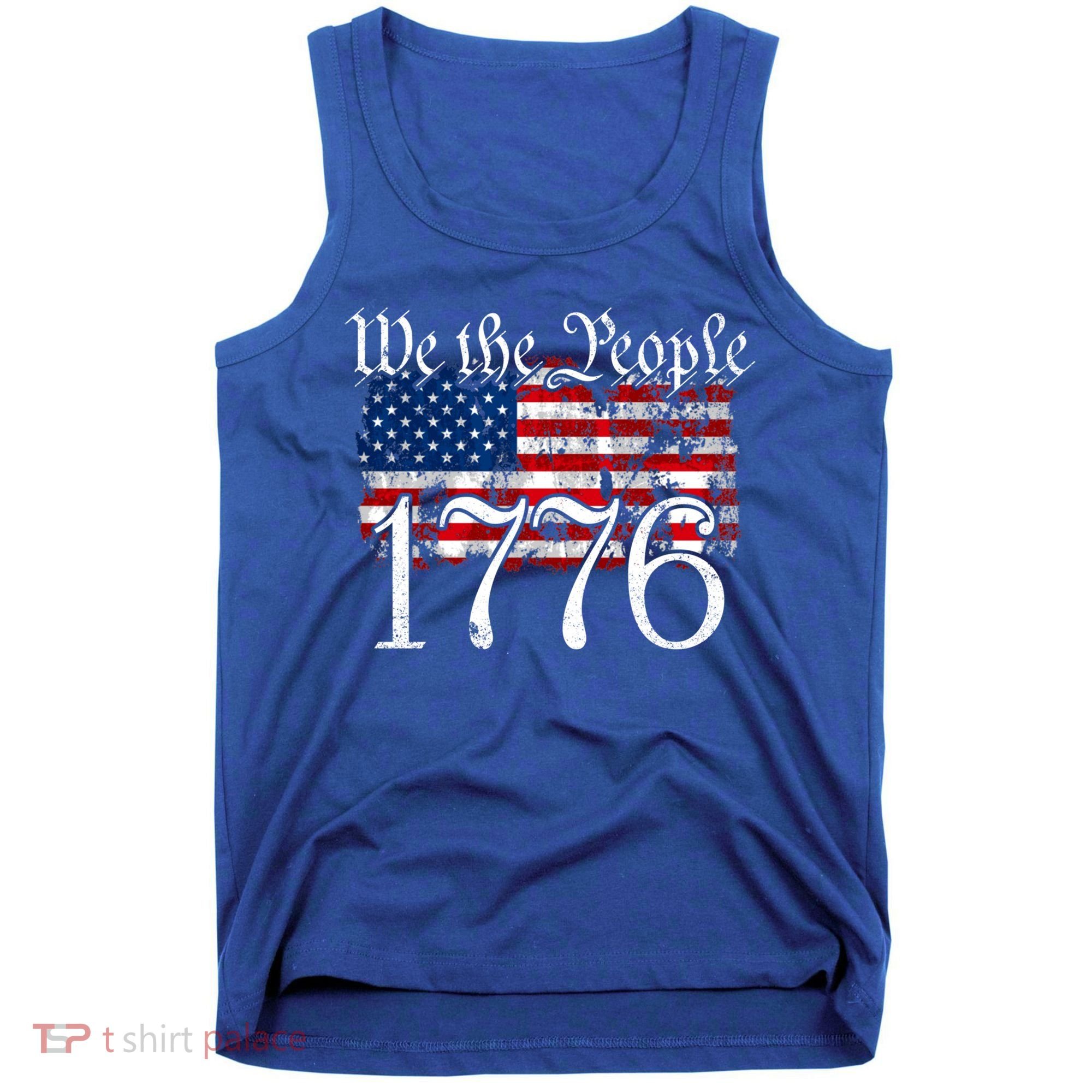 We The People 1776 U S Constitution Freedom American Flag Gift Tank Top