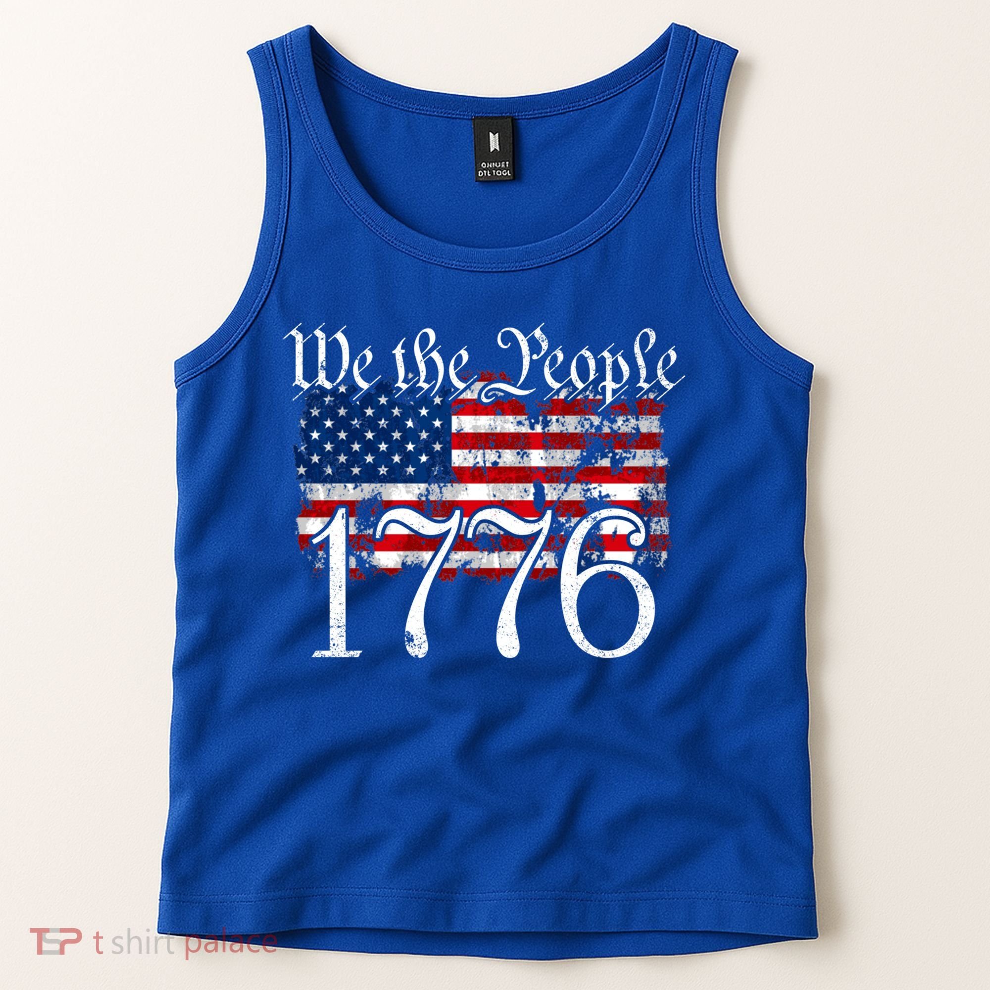 We The People 1776 U S Constitution Freedom American Flag Gift Tank Top