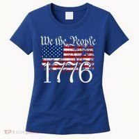 We The People 1776 U S Constitution Freedom American Flag Gift Women's T-Shirt thumb 0