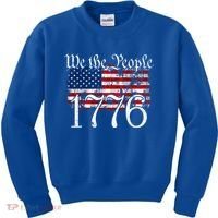 We The People 1776 U S Constitution Freedom American Flag Gift Kids Sweatshirt thumb 0