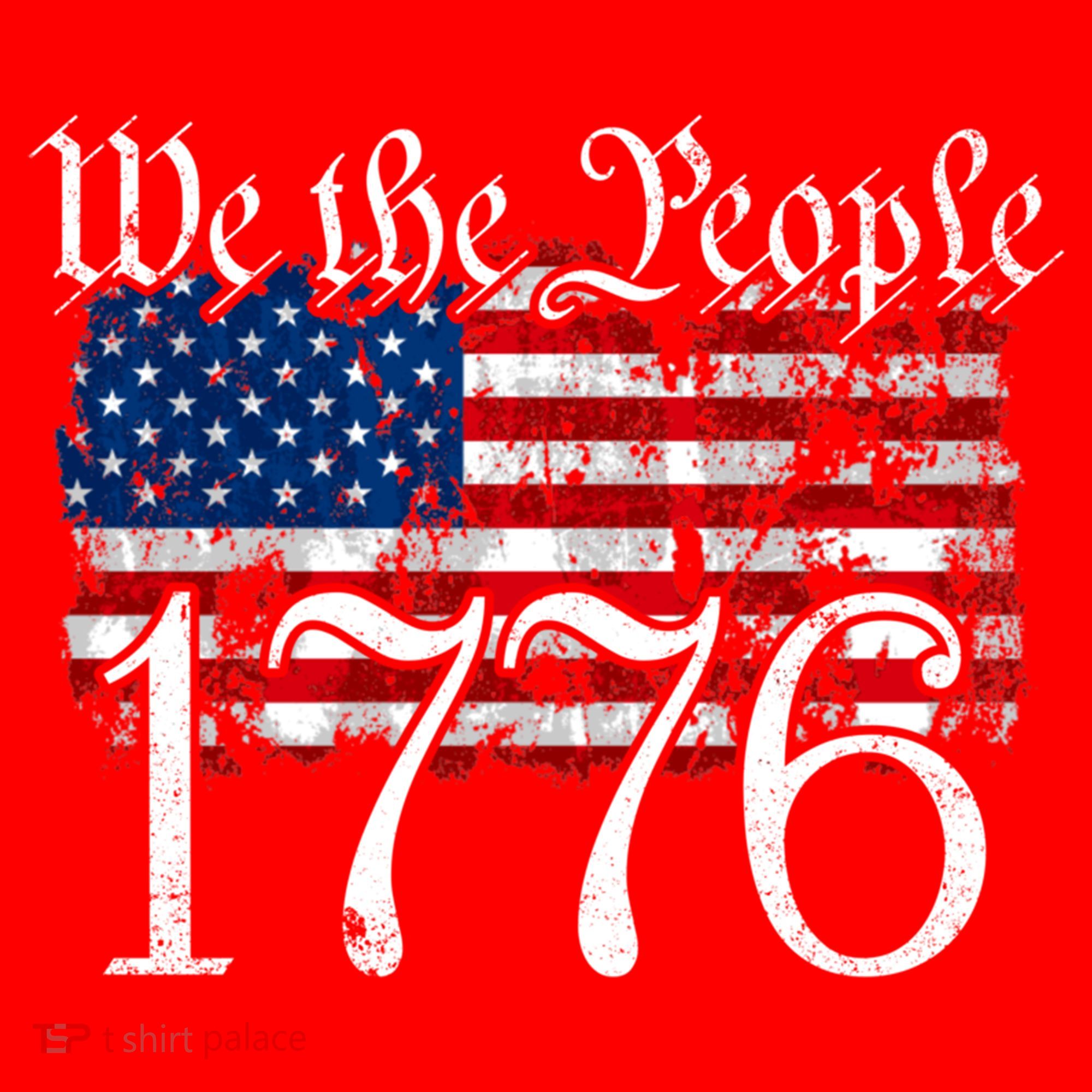 We The People 1776 U S Constitution Freedom American Flag Gift Santa Hat