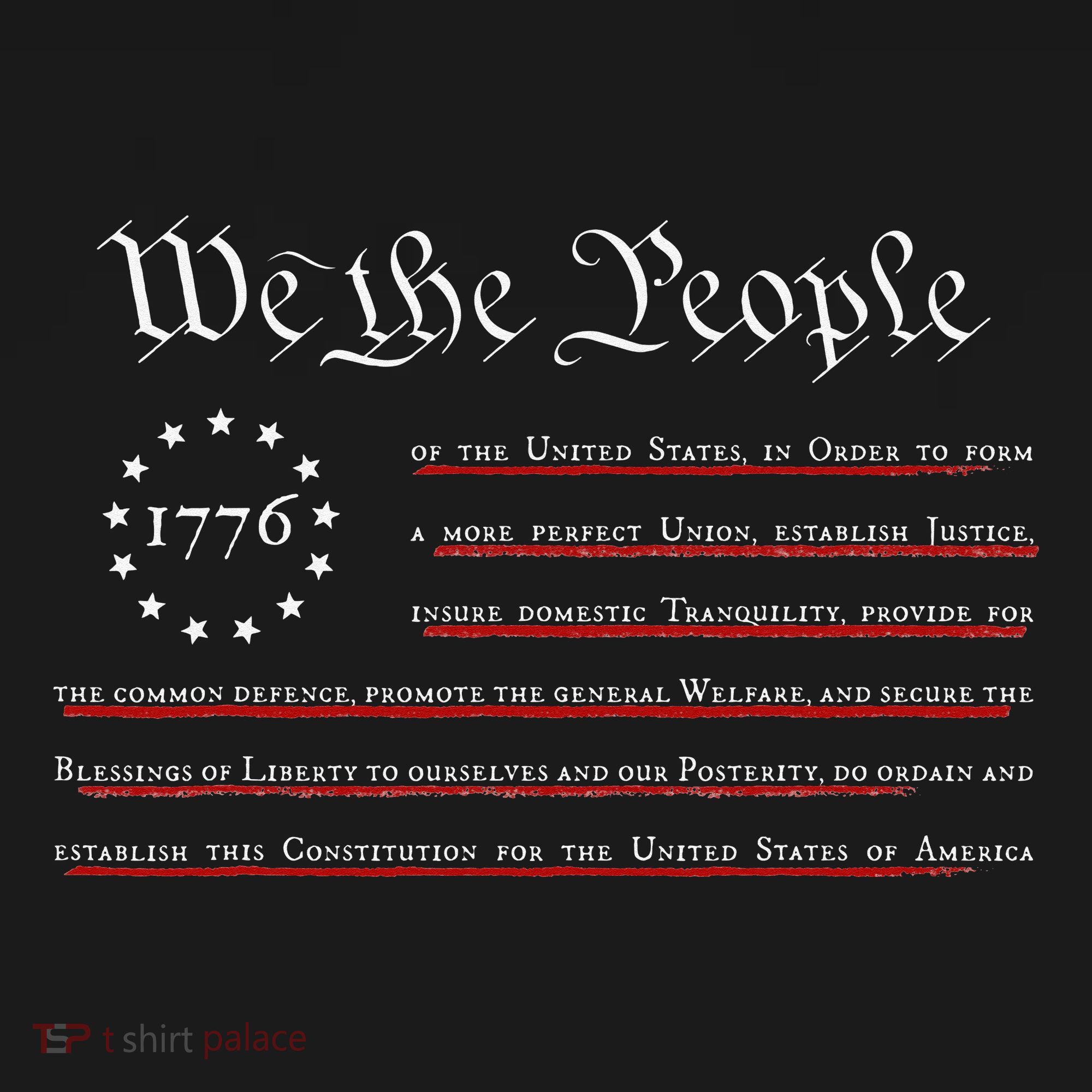WE THE PEOPLE Preamble US Constitution 4th Of July 1776 Sweatshirt