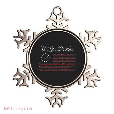 WE THE PEOPLE Preamble US Constitution 4th Of July 1776 Ornament
