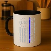 We The People Thin Blue Line Betsy Rose 1776 Coffee Mug thumb 4