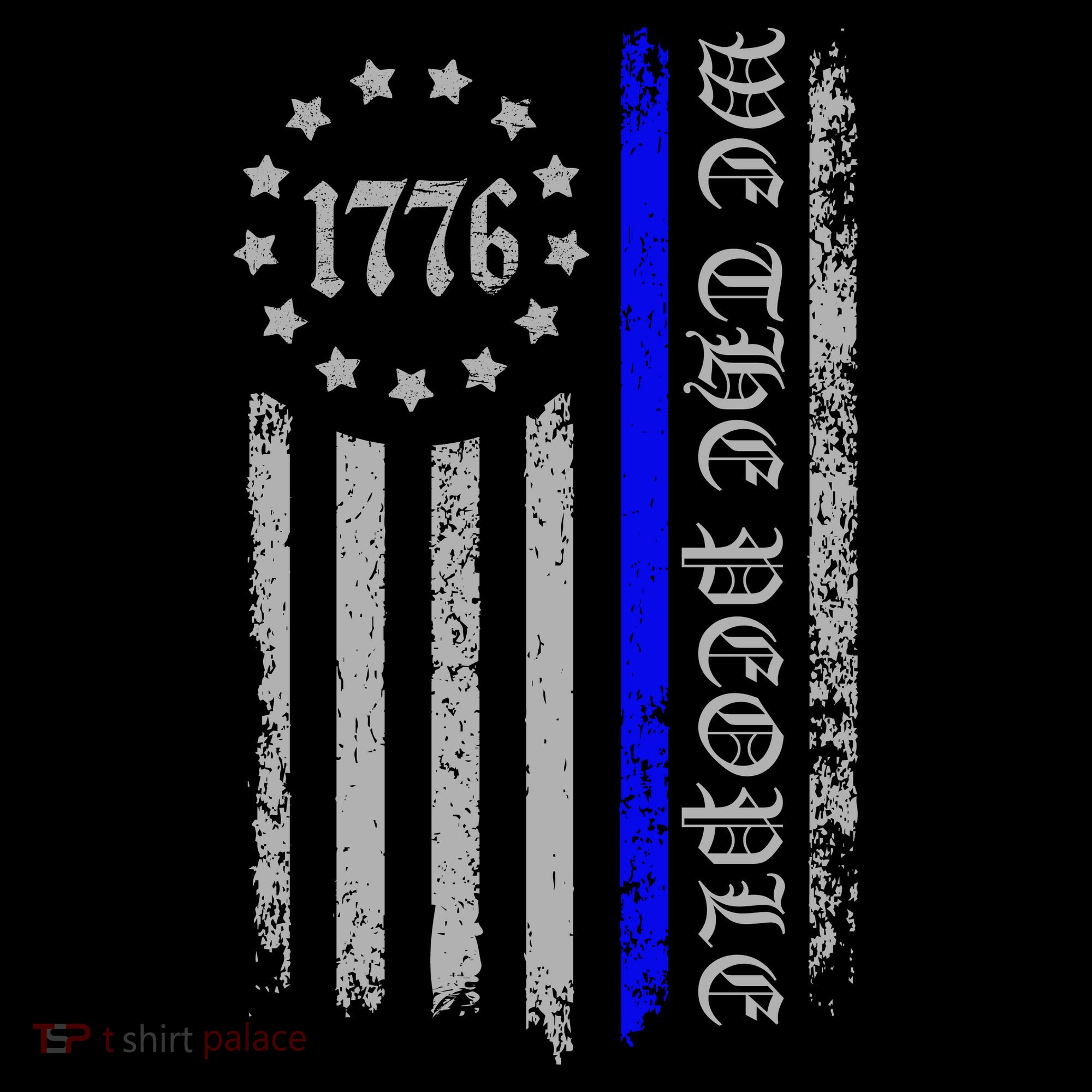 We The People Thin Blue Line Betsy Rose 1776 Coffee Mug