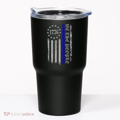 We The People Thin Blue Line Betsy Rose 1776 Tumbler