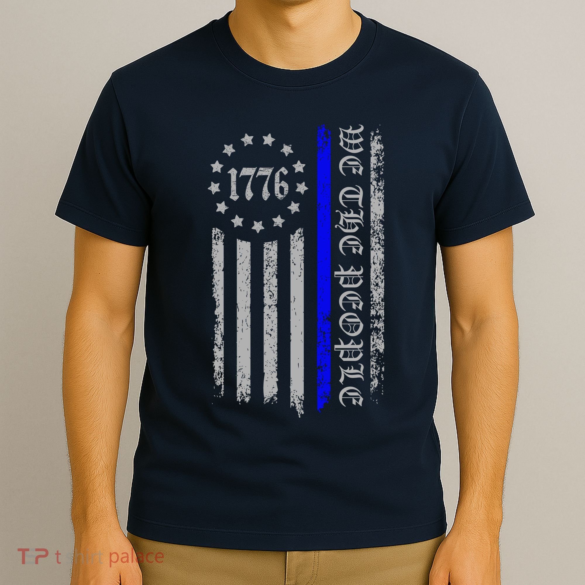 We The People Thin Blue Line Betsy Rose 1776 T-Shirt