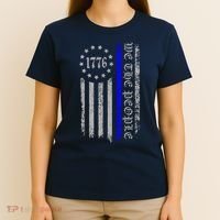 We The People Thin Blue Line Betsy Rose 1776 T-Shirt thumb 4
