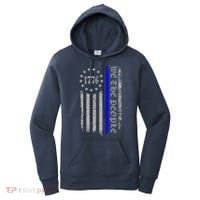 We The People Thin Blue Line Betsy Rose 1776 Women's Hoodie thumb 0
