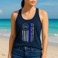 We The People Thin Blue Line Betsy Rose 1776 Women's Tank Top thumb 2