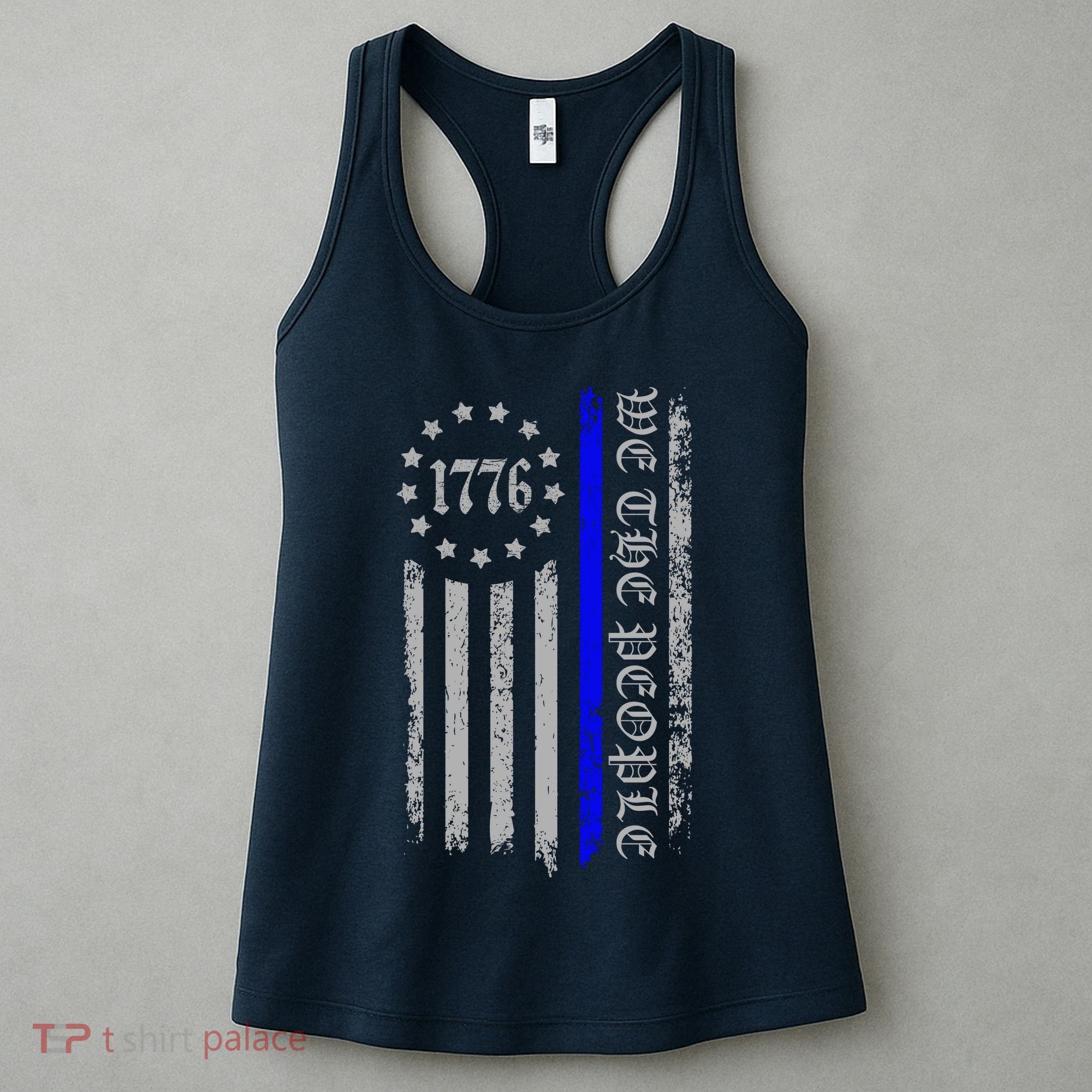 We The People Thin Blue Line Betsy Rose 1776 Women's Tank Top