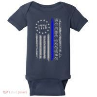 We The People Thin Blue Line Betsy Rose 1776 Baby Bodysuit thumb 0