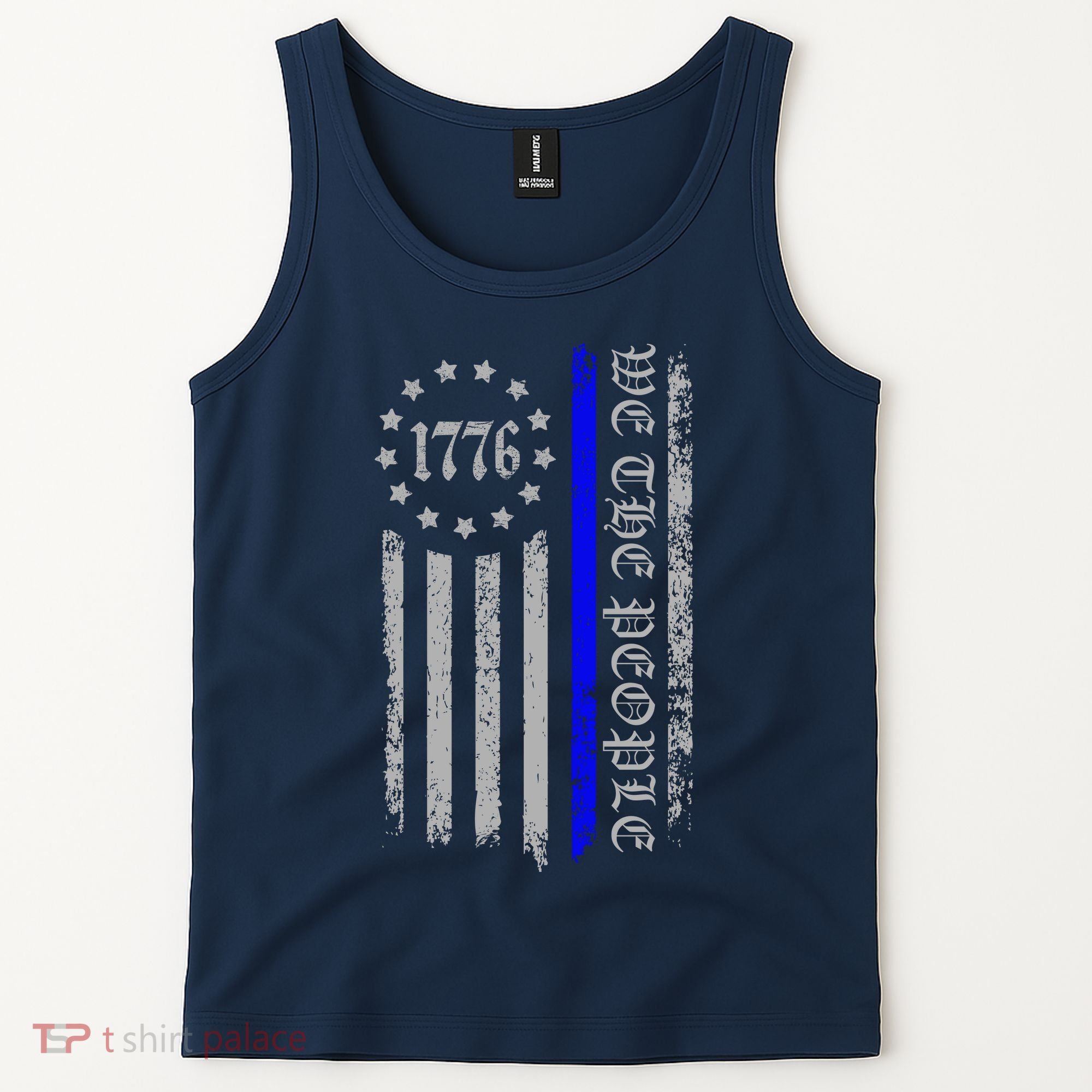 We The People Thin Blue Line Betsy Rose 1776 Tank Top