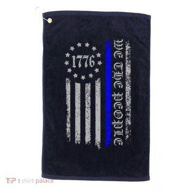We The People Thin Blue Line Betsy Rose 1776 Golf Towel