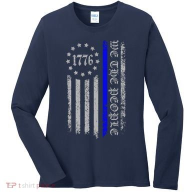 We The People Thin Blue Line Betsy Rose 1776 Women's Long Sleeve Shirt