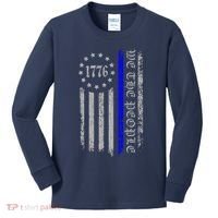 We The People Thin Blue Line Betsy Rose 1776 Kids Long Sleeve Shirt thumb 0