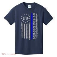 We The People Thin Blue Line Betsy Rose 1776 Kids T-Shirt thumb 0
