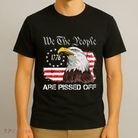 We The People Are Pissed Off Vintage Us American Flag Eagle T-Shirt thumb 3