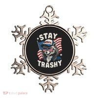 White Trash Party Attire Redneck Raccoon Stay Trashy Usa Ornament thumb 0