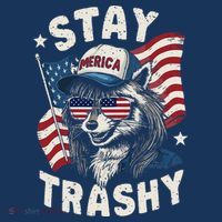 White Trash Party Attire Redneck Raccoon Stay Trashy Usa Baby Bodysuit thumb 2