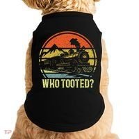 Who Tooted Railroad Trains Lover Doggie Tank thumb 0
