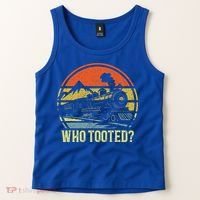 Who Tooted Railroad Trains Lover Tank Top thumb 2