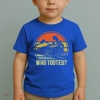 Who Tooted Railroad Trains Lover Toddler T-Shirt thumb 2