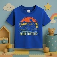 Who Tooted Railroad Trains Lover Toddler T-Shirt thumb 3