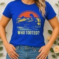 Who Tooted Railroad Trains Lover Women's T-Shirt thumb 2