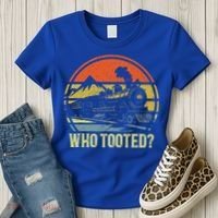 Who Tooted Railroad Trains Lover Women's T-Shirt thumb 3